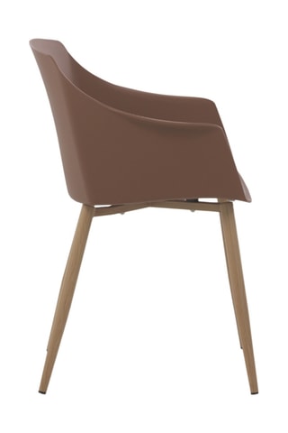 Conjunto de 4 cadeirões - Castanho