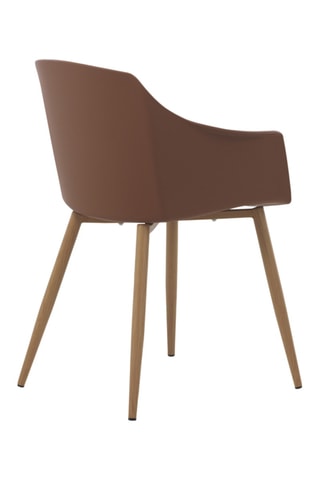 Conjunto de 4 cadeirões - Castanho