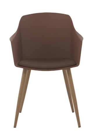 Conjunto de 4 cadeirões - Castanho