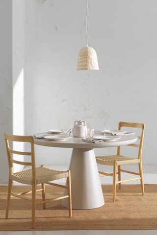 2 cadeiras em madeira de toon - 44 x 83 x 51 cm