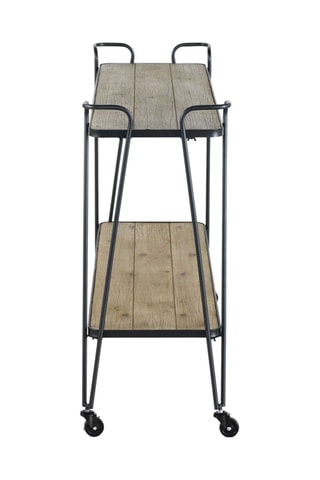 Armário com rodas - Natural e preto