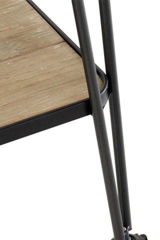 Armário com rodas - Natural e preto