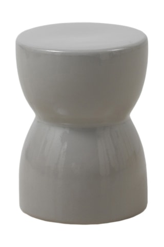 Banco em cerâmica - Cinzento