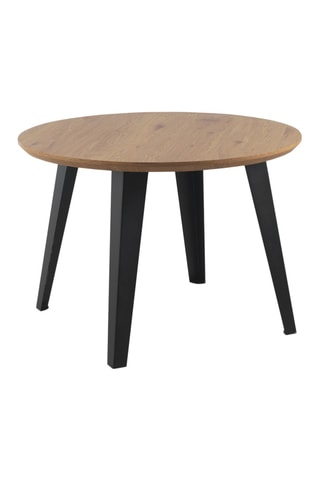 Table ronde - Naturel et noir
