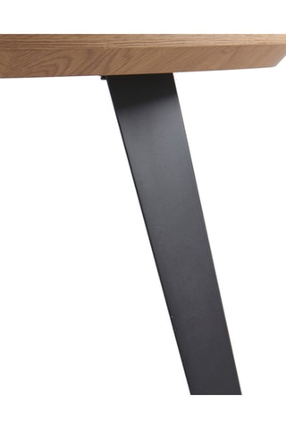 Table ronde - Naturel et noir