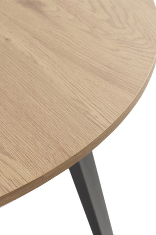 Table ronde - Naturel et noir
