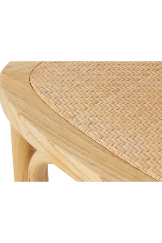 2 bancos de bar em madeira de olmo maciça - 45 x 110 x 48 cm