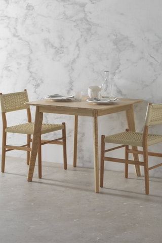 Mesa de refeição em carvalho - 80 x 80 x 75 cm