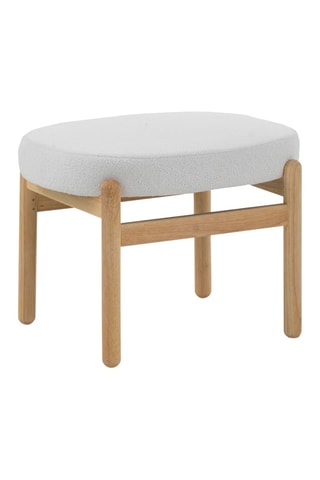 Pufe - Branco e natural