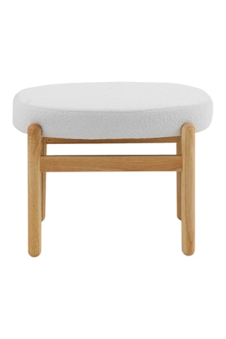 Pufe - Branco e natural