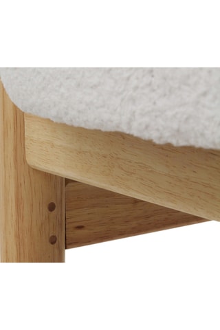 Pufe - Branco e natural