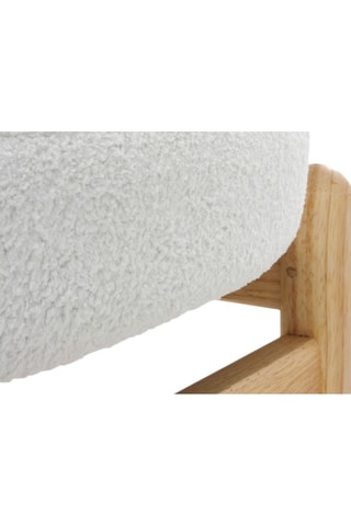 Pufe - Branco e natural