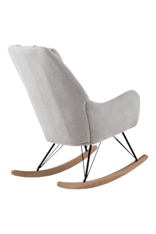 Cadeirão de baloiço - Branco - poliéster