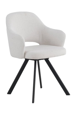 4 cadeirões - Cru - Tecido chenille