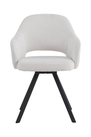 4 cadeirões - Cru - Tecido chenille