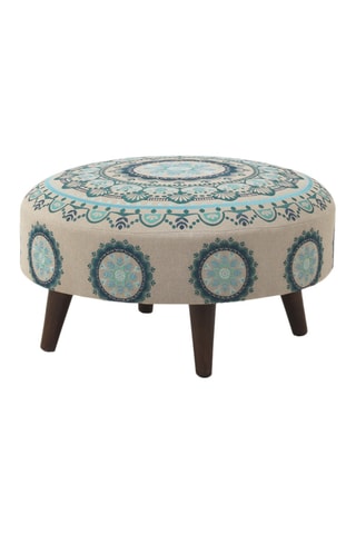 Pufe - Bege e castanho