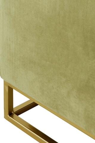 Banco acolchoado - Verde - Veludo