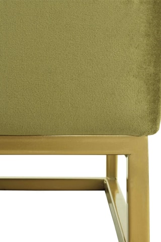 Banco acolchoado - Verde - Veludo