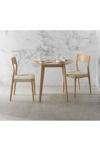 Mesa de refeição em carvalho - 80 x 80 x 75 cm