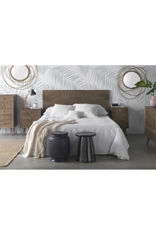 Mesa de apoio - Banco de bar em cerâmica - 30 x 45 x 30 cm