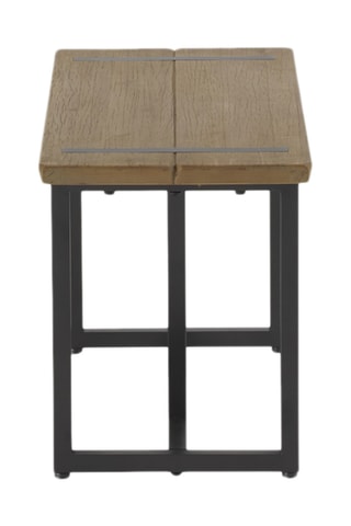 Pequeno banco - Natural e preto