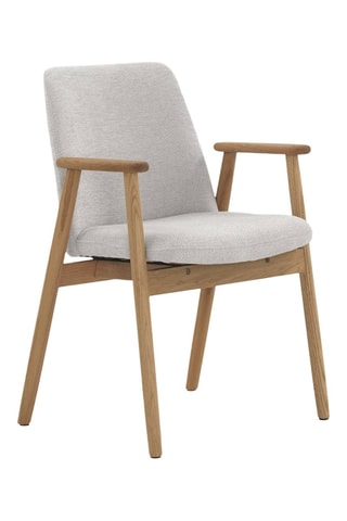 4 cadeirões - Cinzento - Revestimento em chenile.