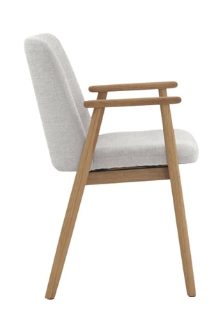 4 cadeirões - Cinzento - Revestimento em chenile.