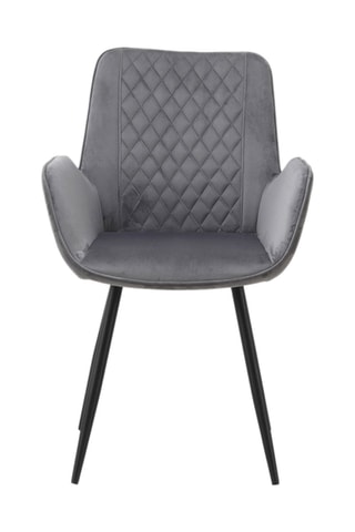 2 cadeirões - Cinzento-escuro - Tecido em microfibra