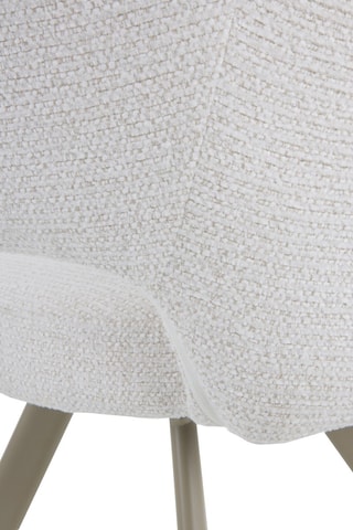 4 cadeirões - Cru - Tecido chenille