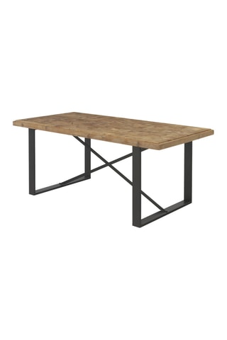 Table à manger - Naturel et noir