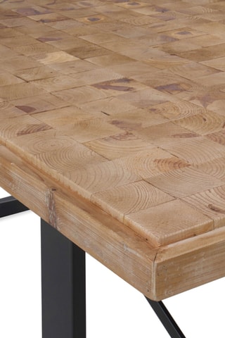 Table à manger - Naturel et noir