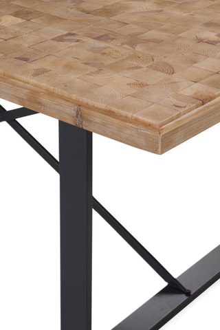 Table à manger - Naturel et noir