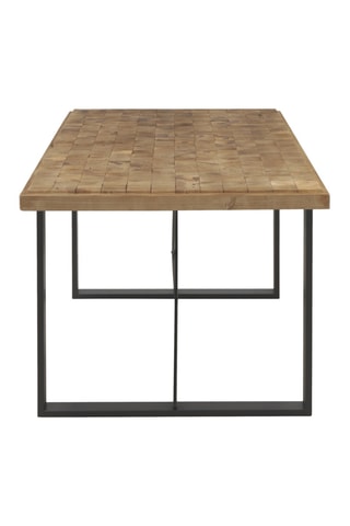 Table à manger - Naturel et noir