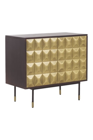 Meuble de rangement - Marron et doré