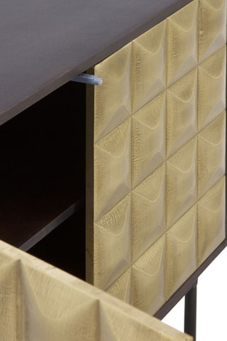 Meuble de rangement - Marron et doré