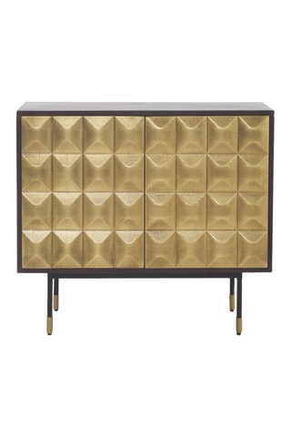 Meuble de rangement - Marron et doré