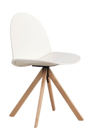 2 cadeiras rotativas em carvalho - 52 x 82 x 49 cm