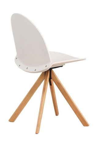 2 cadeiras rotativas em carvalho - 52 x 82 x 49 cm