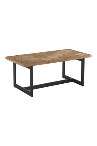 Table basse en bois - Naturel et noir