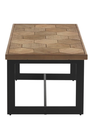 Table basse en bois - Naturel et noir