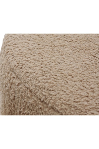 Pufe - Bege - Tecido bouclette