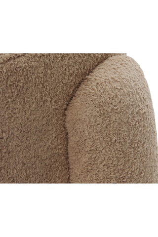 Pufe - Bege - Tecido bouclette