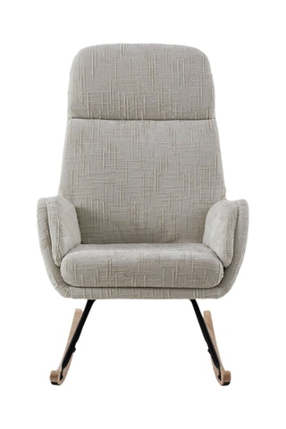 Cadeirão de baloiço - Branco - poliéster