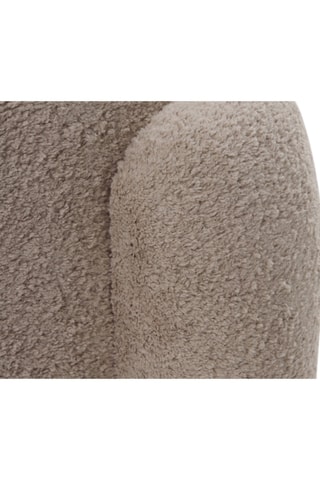 Pufe - Bege - Tecido bouclette