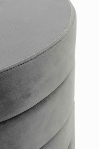 Pufe - Cinzento - Veludo