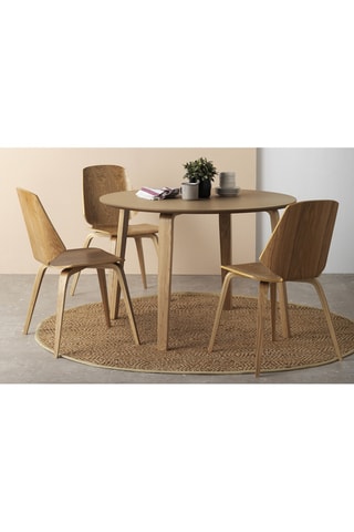 Mesa de refeição redonda - 110 x 75 x 110 cm