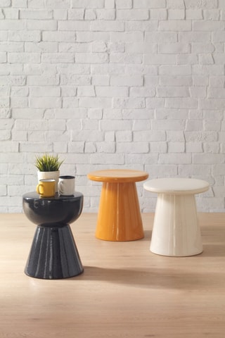 Banco de bar em cerâmica - 41 x 42 x 41 cm