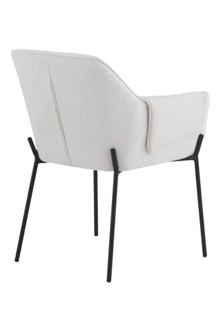 4 cadeirões - Cru - Tecido chenille