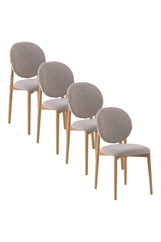 4 cadeiras em carvalho - 46 x 83 x 53 cm