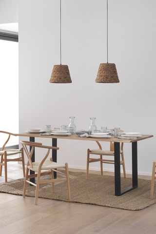 Mesa de refeição em acácia - 180 x 76 x 90 cm